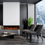 Tru-View XL Deep electric fireplace with Oak