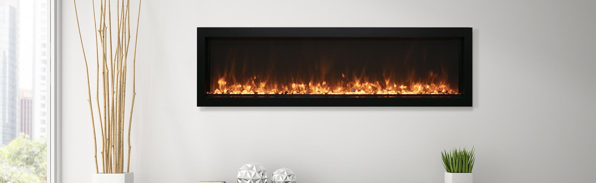 Remii XS extra slim electric fireplace