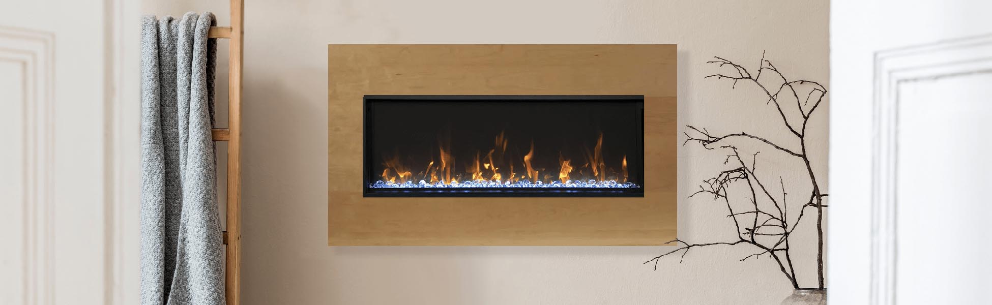 Remii extra slim electric fireplace