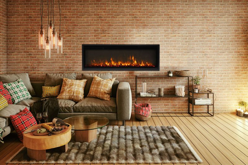 SYM Extra Slim electric fireplace