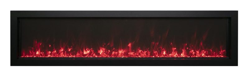 Panorama extra slim electric fireplace by Amantii