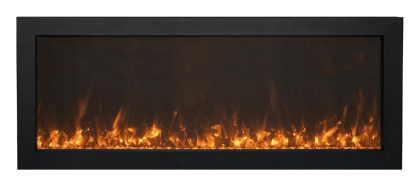 Slim electric fireplace