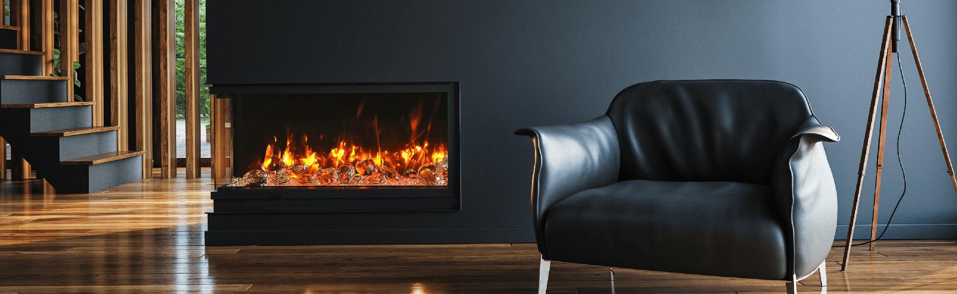 Remii 50-BAY-SLIM electric fireplace