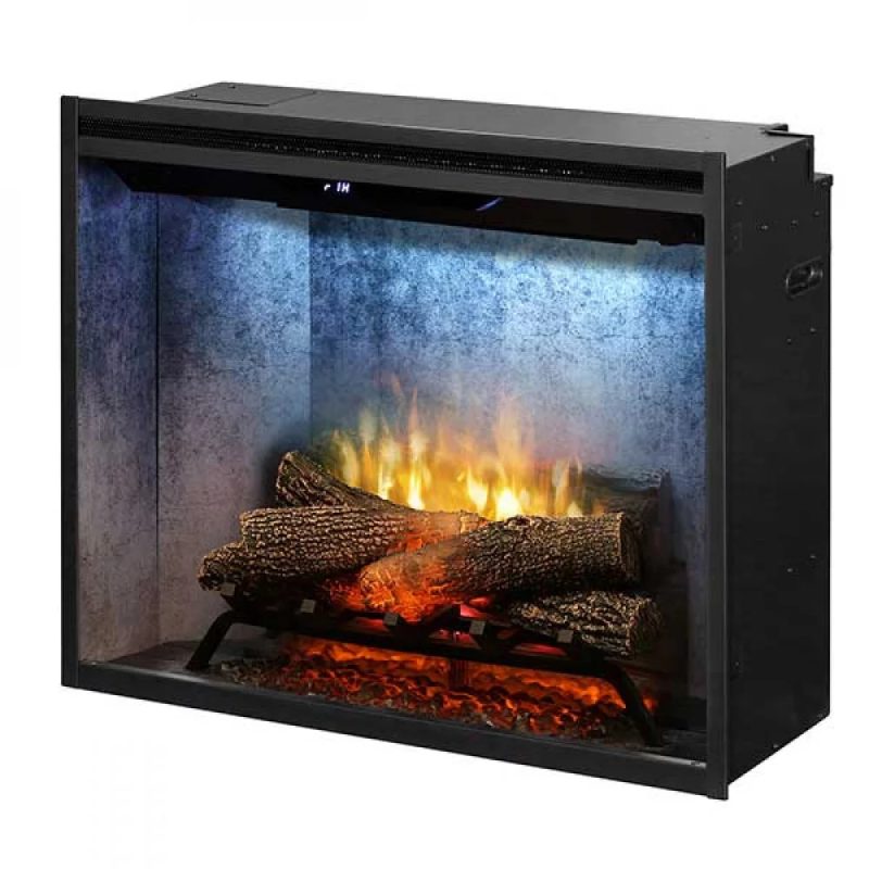 Dimplex Revillusion® 30" Wide Built-In Firebox - Weathered Concrete, RBF30WC