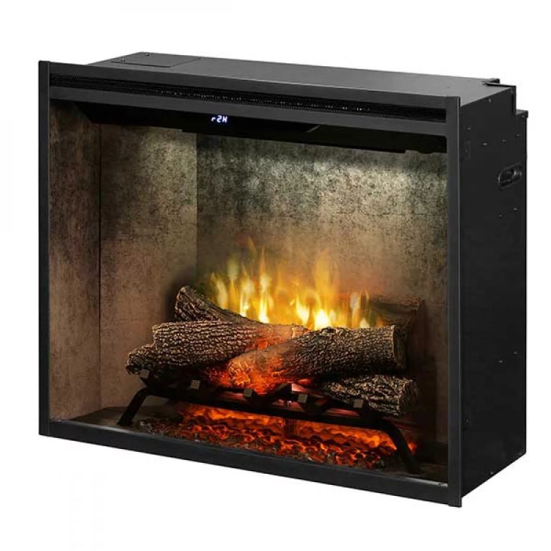 Revillusion® 30" Wide Built-In Firebox - Weathered Concrete, RBF30WC