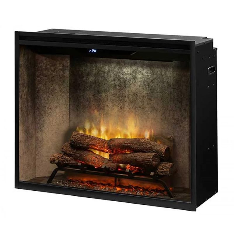 Revillusion 36" Portrait Built-In Firebox, Weathered Concrete