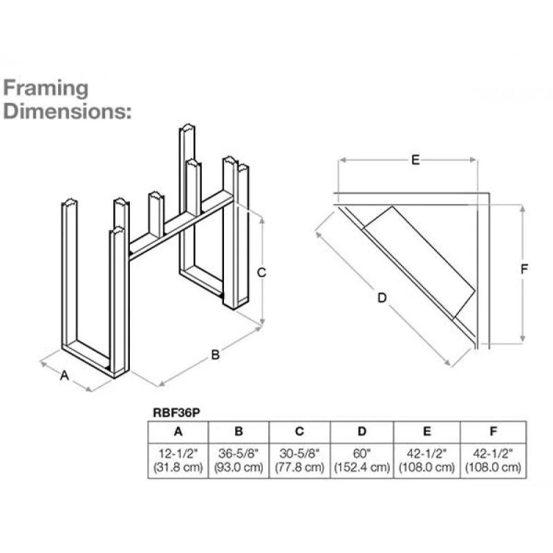 Dimplex Revillusion 36-inch Portrait Built-in Firebox