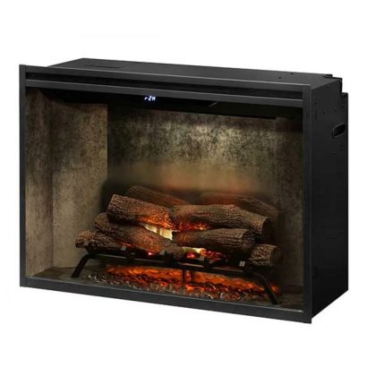 The Dimplex Revillusion® 36" Built-In Firebox, Weathered Concrete