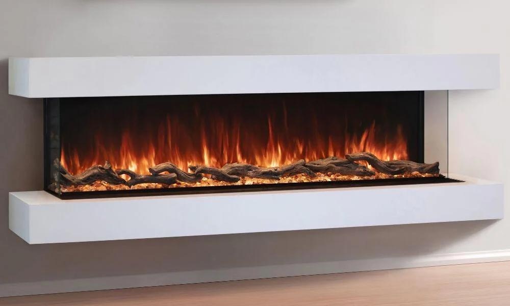 Modern Flames - 96" Landscape Pro Multi-Sided Electric Fireplace