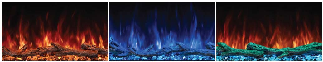 Modern Flame Landscape Pro Electric Fireplace - Lighting