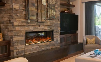 Modern Flame 56" wide Landscape Pro Multi-Sided Electric Fireplace