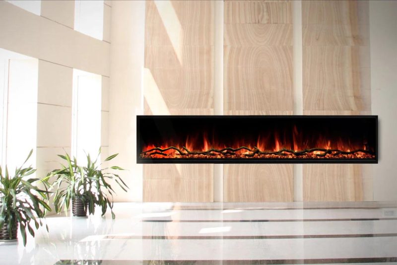 Modern Flames – 96″ Landscape Pro Slim Built-In Electric Fireplace