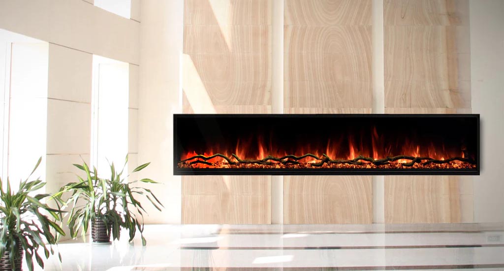 Modern Flames Landscape Pro, Slim, Linear, Electric Fireplace – 96” Wide