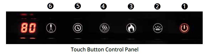 Modern Flames Redstone Touch Button Control Panel