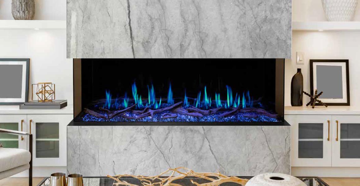 Modern Flames Orion Slim Heliovision 60 Inch, Linear, Built-In, Electric Fireplace - OR60-SLIM