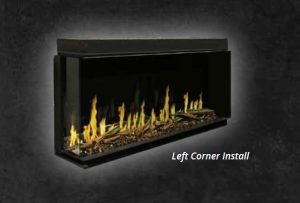 Modern Flames Orion Mutli electric fireplace - left corner installation