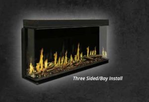 Modern Flames Orion Mutli electric fireplace - 3 sided installation