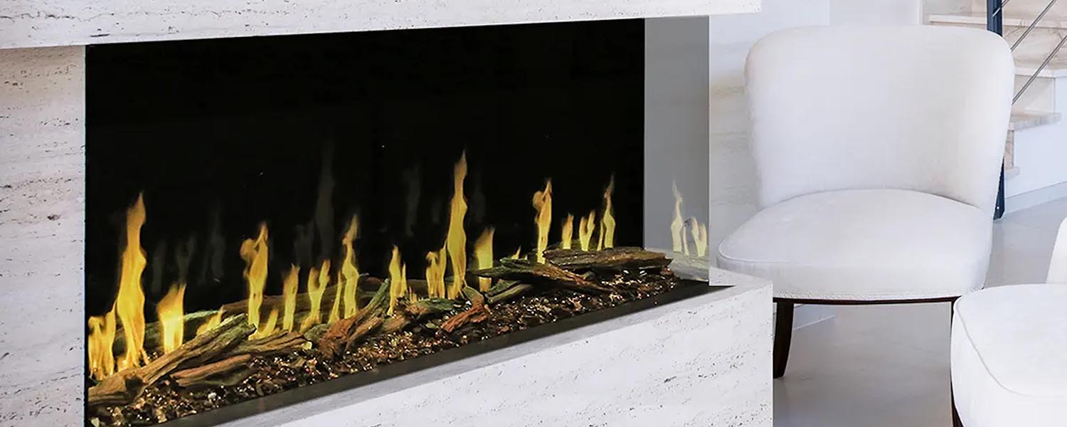 Modern Flames Orion Multi-Sided Heliovision 100 Inch, Linear, Built-In, Electric Fireplace - OR100-MULTI