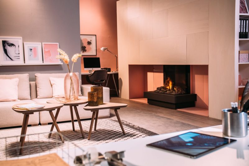 Faber e-MatriX Three-Sided Built-in Electric Firebox