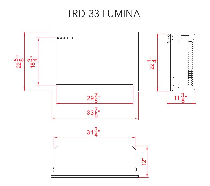 Amantii 33" TRD Lumina specs