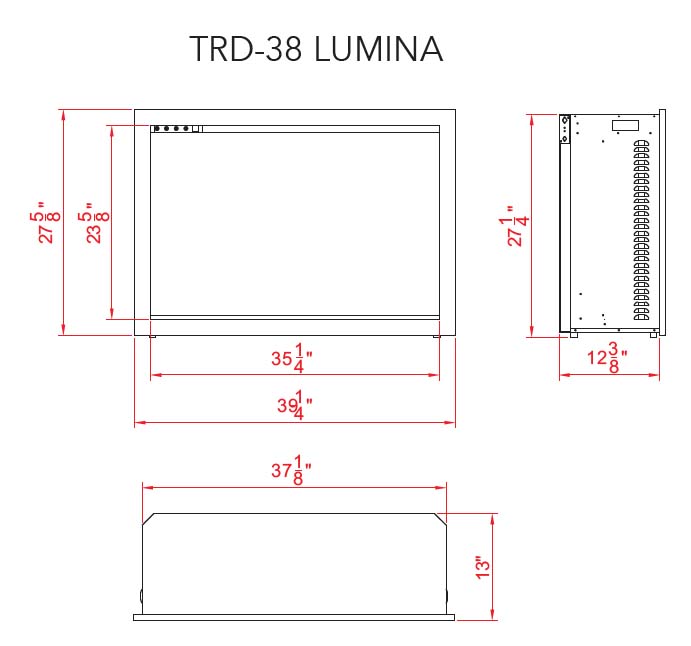 Amantii 38" TRD Lumina specs