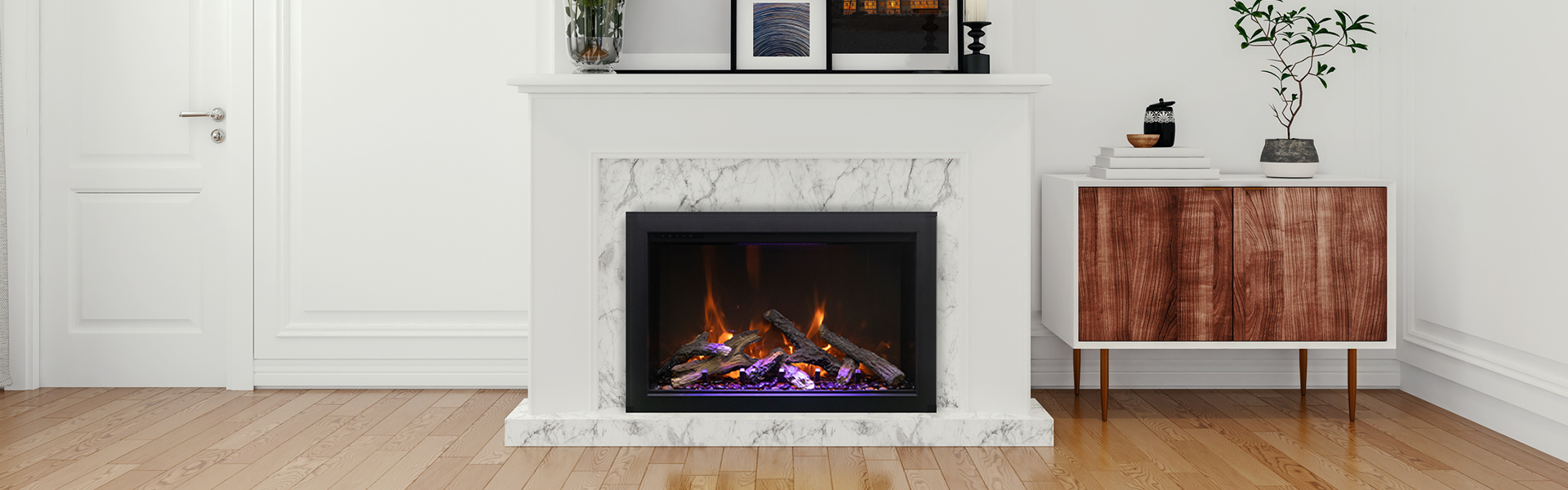 TRD-Lumina 33" electric fireplace by Amantii