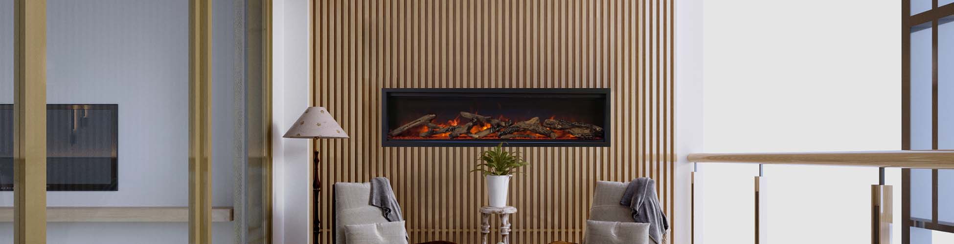 Amantii Symmetry Lumina 34" Indoor or Outdoor, Built In, Smart, Electric Fireplace - SYM-LUMINA-34