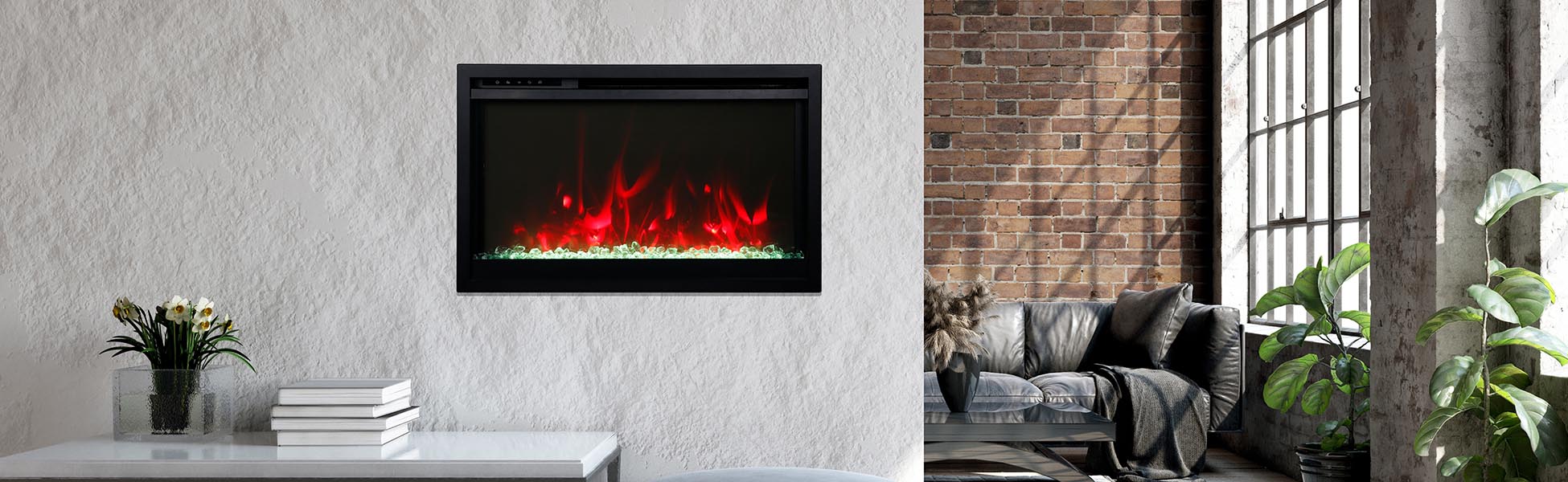 Remii 26" Slim Smart Electric Fireplace